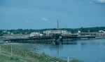 A Grand Trunk Railway (GT) Mixed Freight Train crosses the Back Cove Bridge